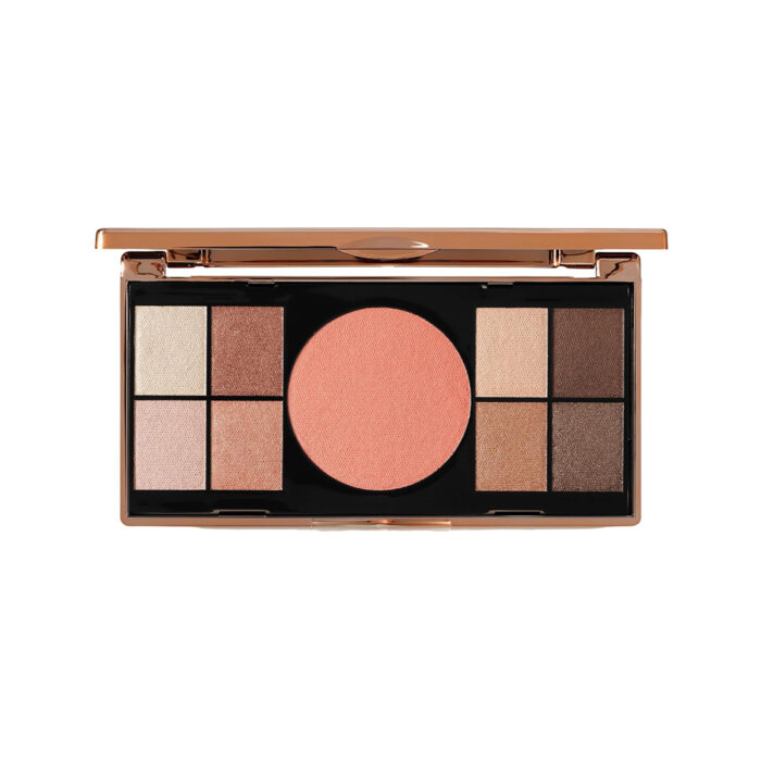 ⁦Matte & Shimmer Palette, Metallic High Pigmented, Mirror Compact⁩ - الصورة ⁦2⁩